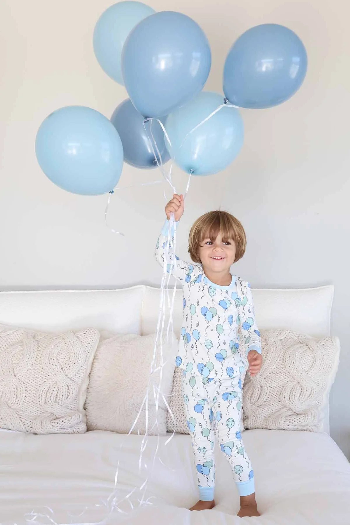 Party Time Two Piece Pajama Set | Blue - Image 12