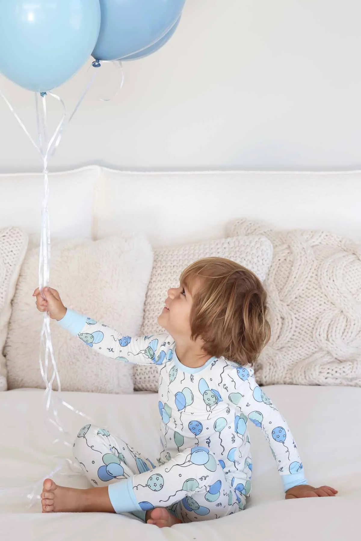 Party Time Two Piece Pajama Set | Blue - Image 7