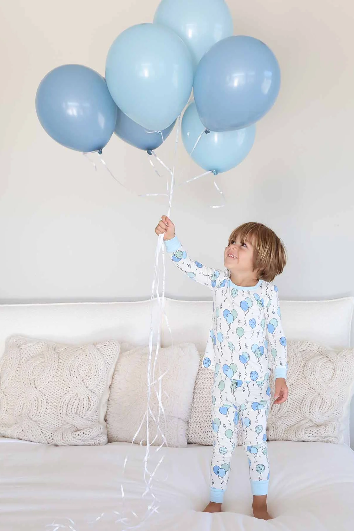 Party Time Two Piece Pajama Set | Blue - Image 9
