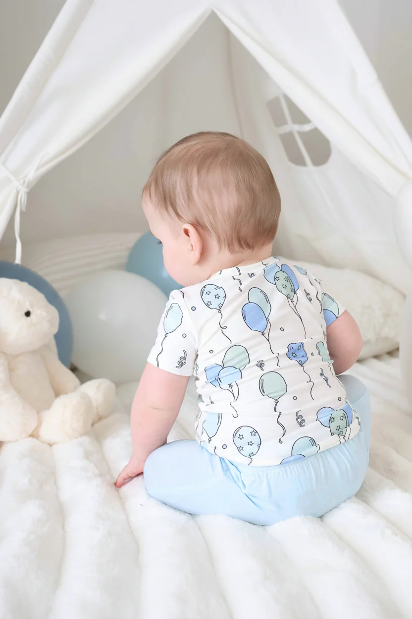 Party Time Two Piece Pocket Short Set | Blue - Image 8