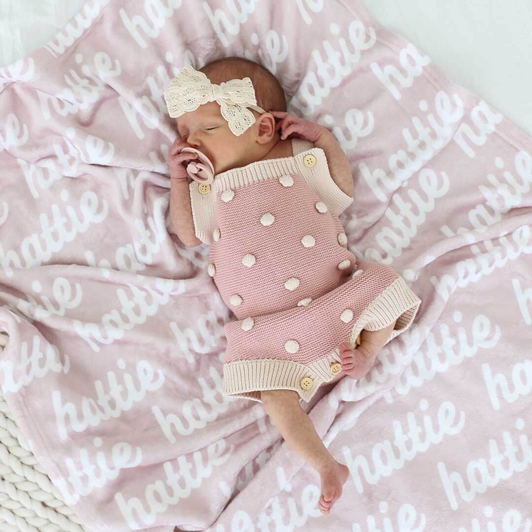 Pastel Neutrals Personalized Color Blanket - Image 2