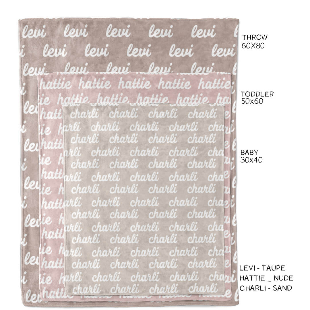 Pastel Neutrals Personalized Color Blanket - Image 6