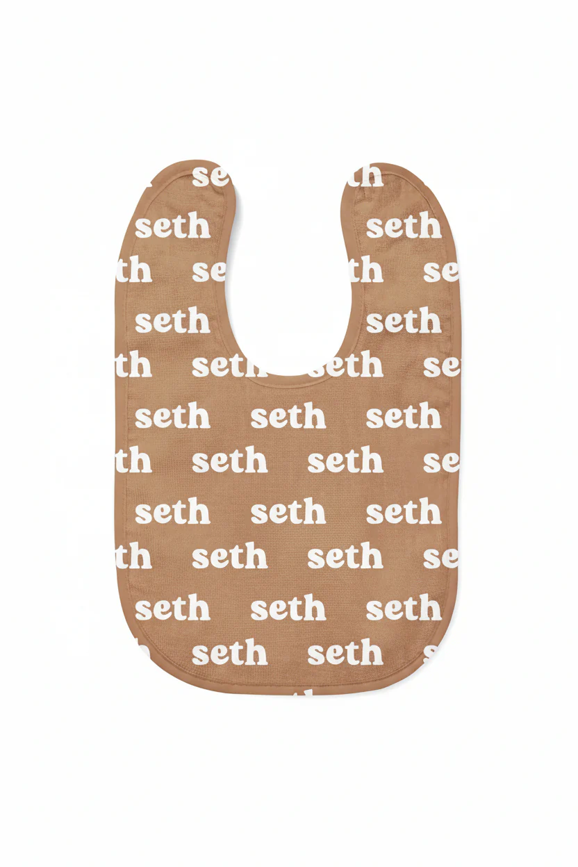 Personalized Baby Name Bib | Clay