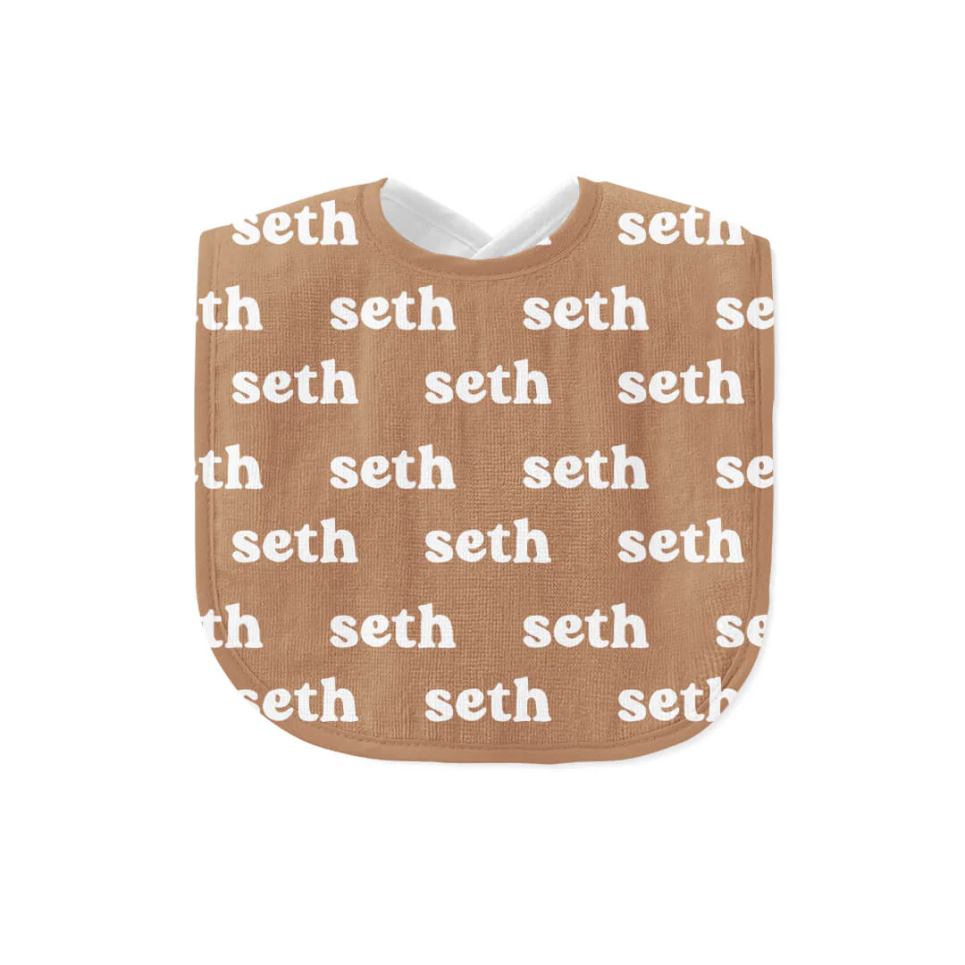 Personalized Baby Name Bib | Clay - Image 2