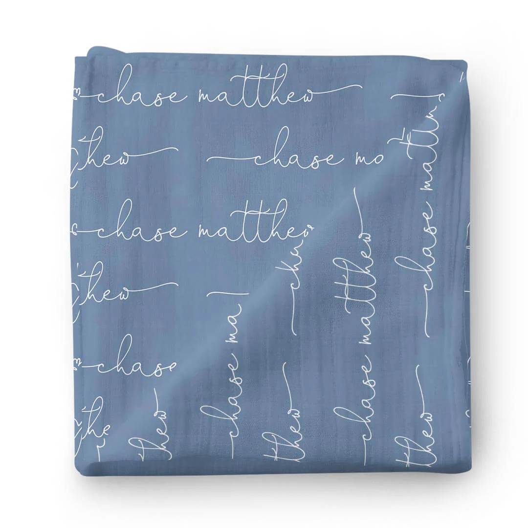 Personalized Baby Name Swaddle Blanket | Dusty Hues - Image 18