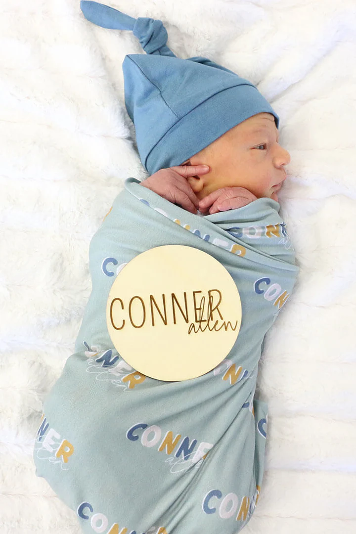 Personalized Baby Name Wood Announcement | Block - Image 4
