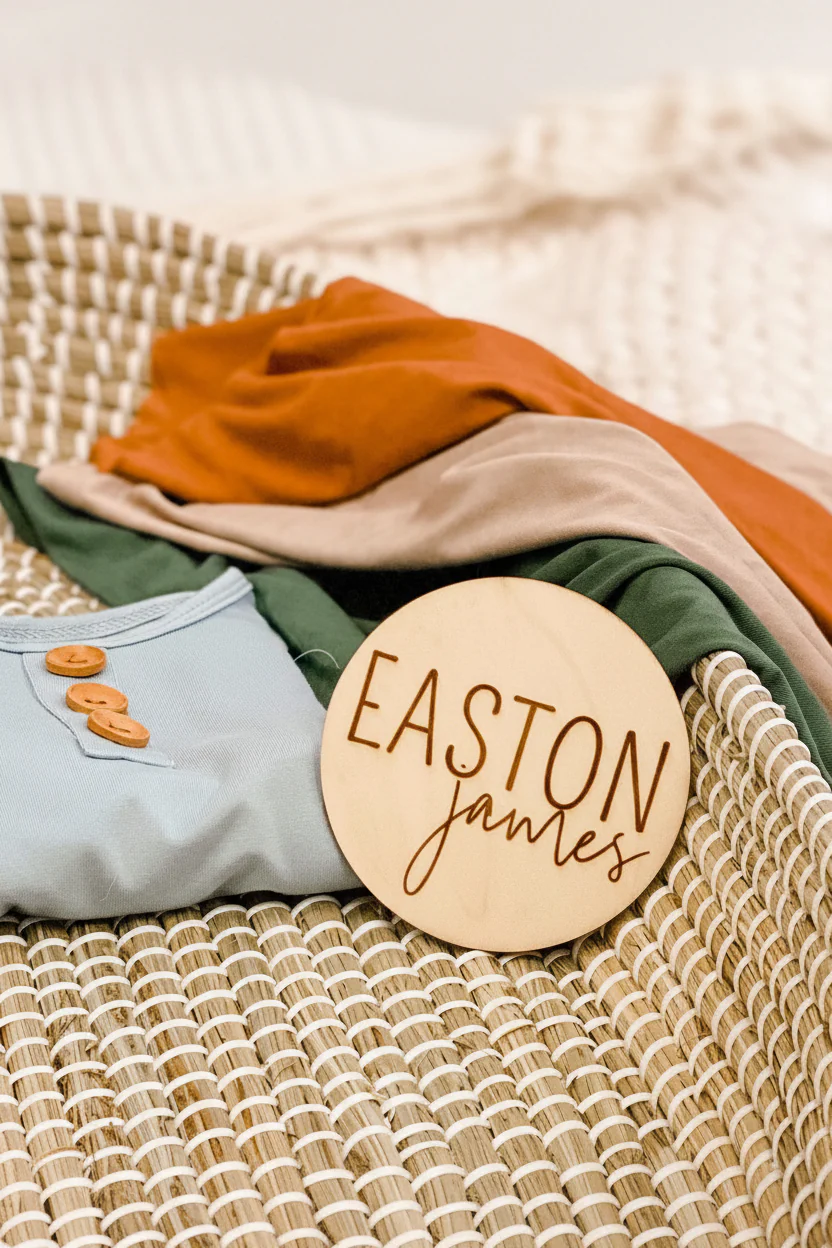 Personalized Baby Name Wood Announcement | Block - Image 5