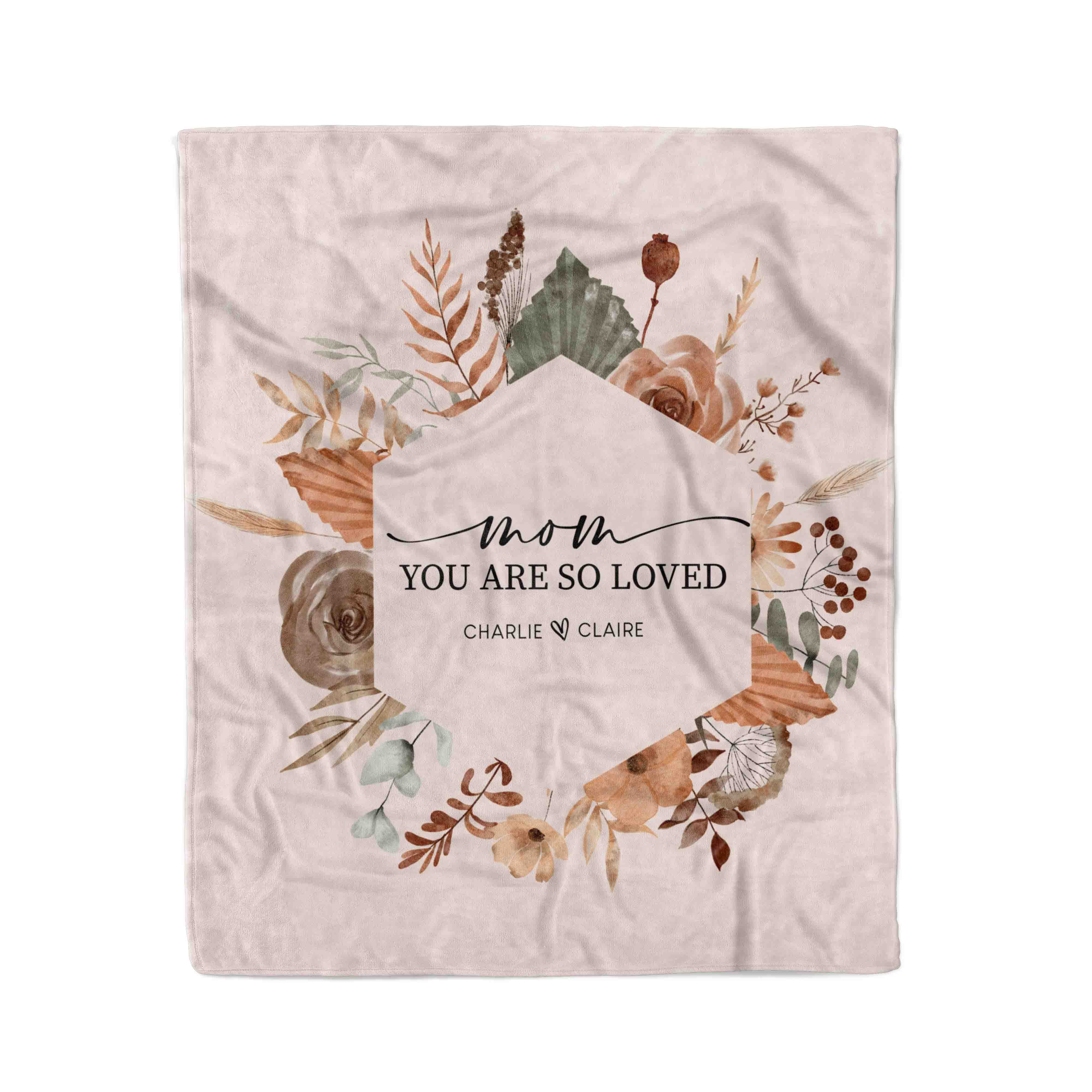 Personalized Blanket | Floral Arrangement - Image 2