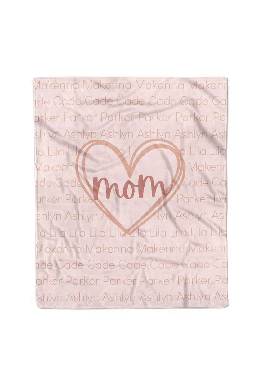 Personalized Blanket | Mom's Heart