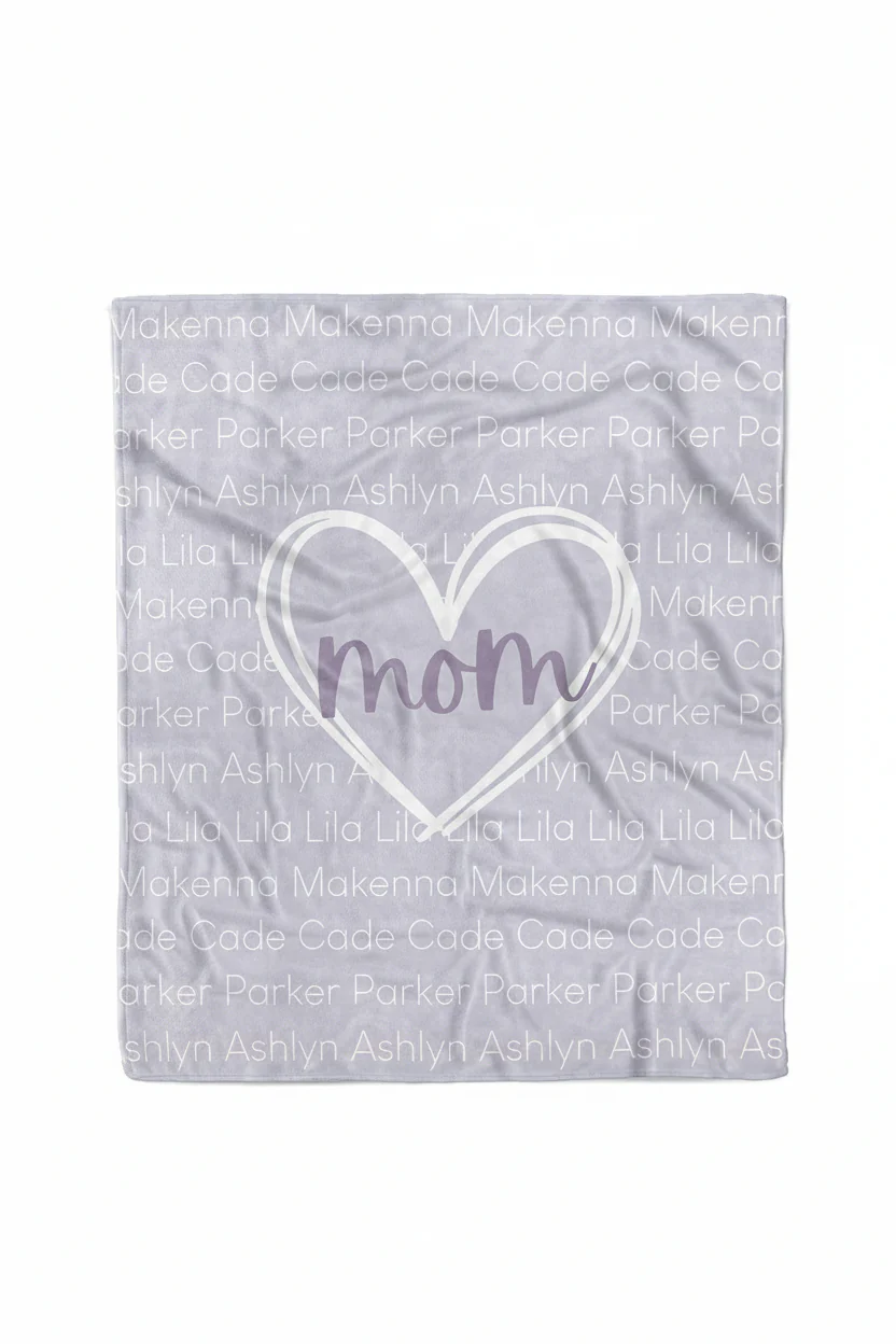 Personalized Blanket | Mom's Heart - Image 10