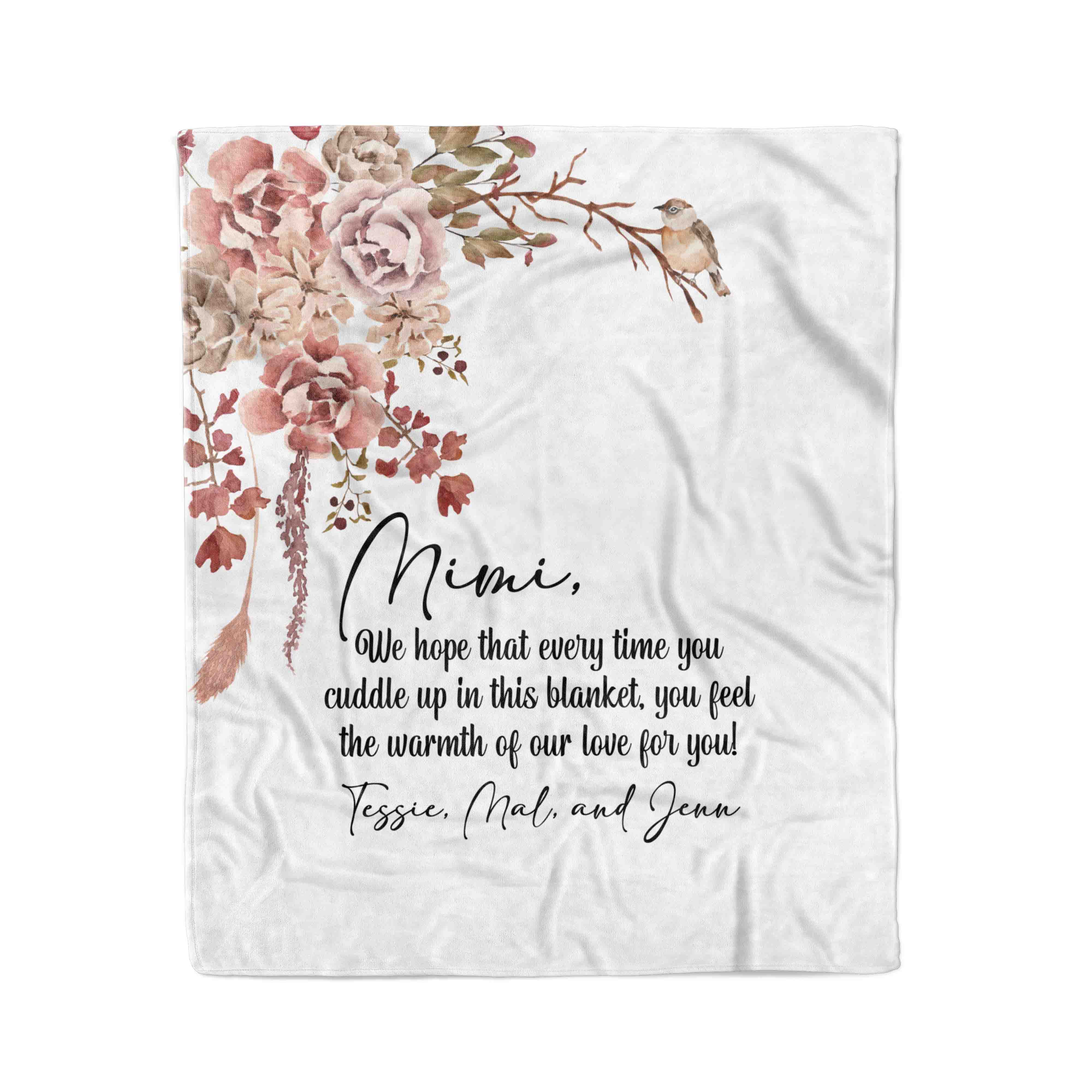 Personalized Blanket | Warm Note To Grandma - Image 2