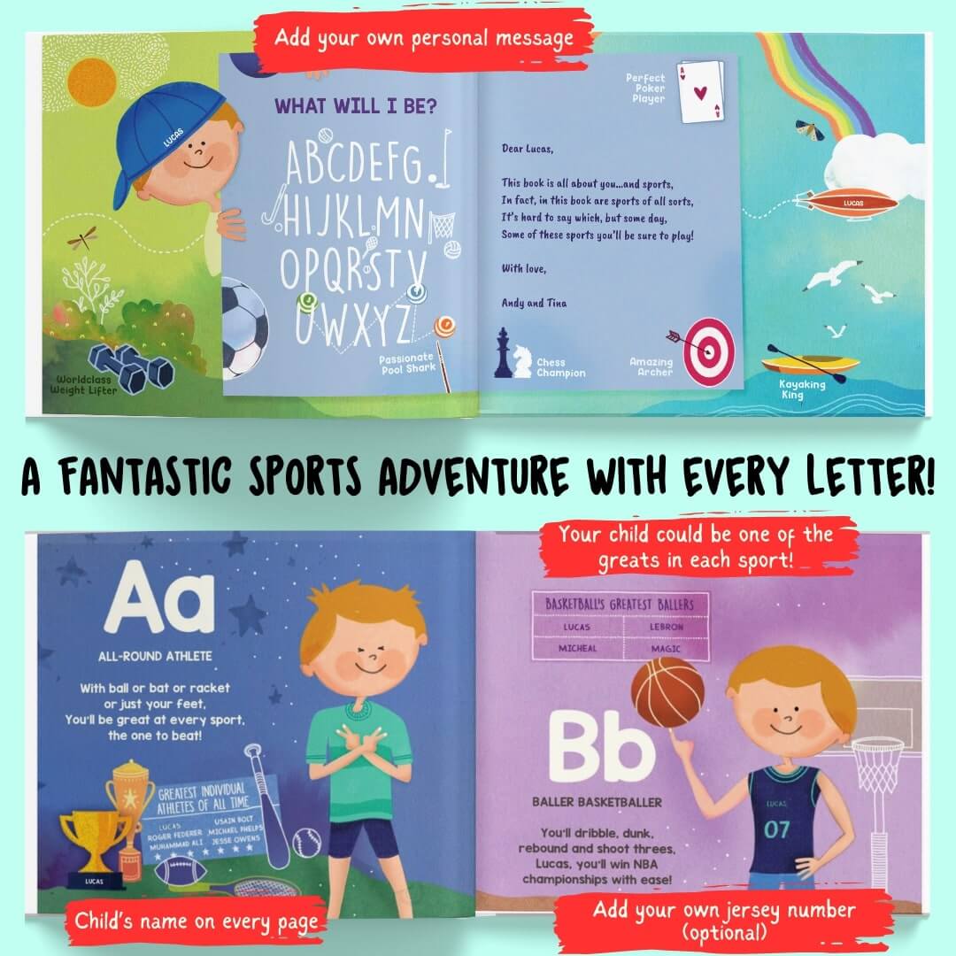 Personalized Book | What Will I Be? An ABC Sports Story - Image 3