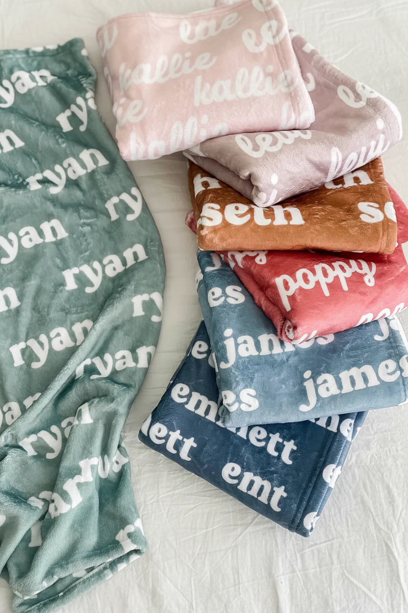 Personalized Color Blanket | Baby Pink - Image 2