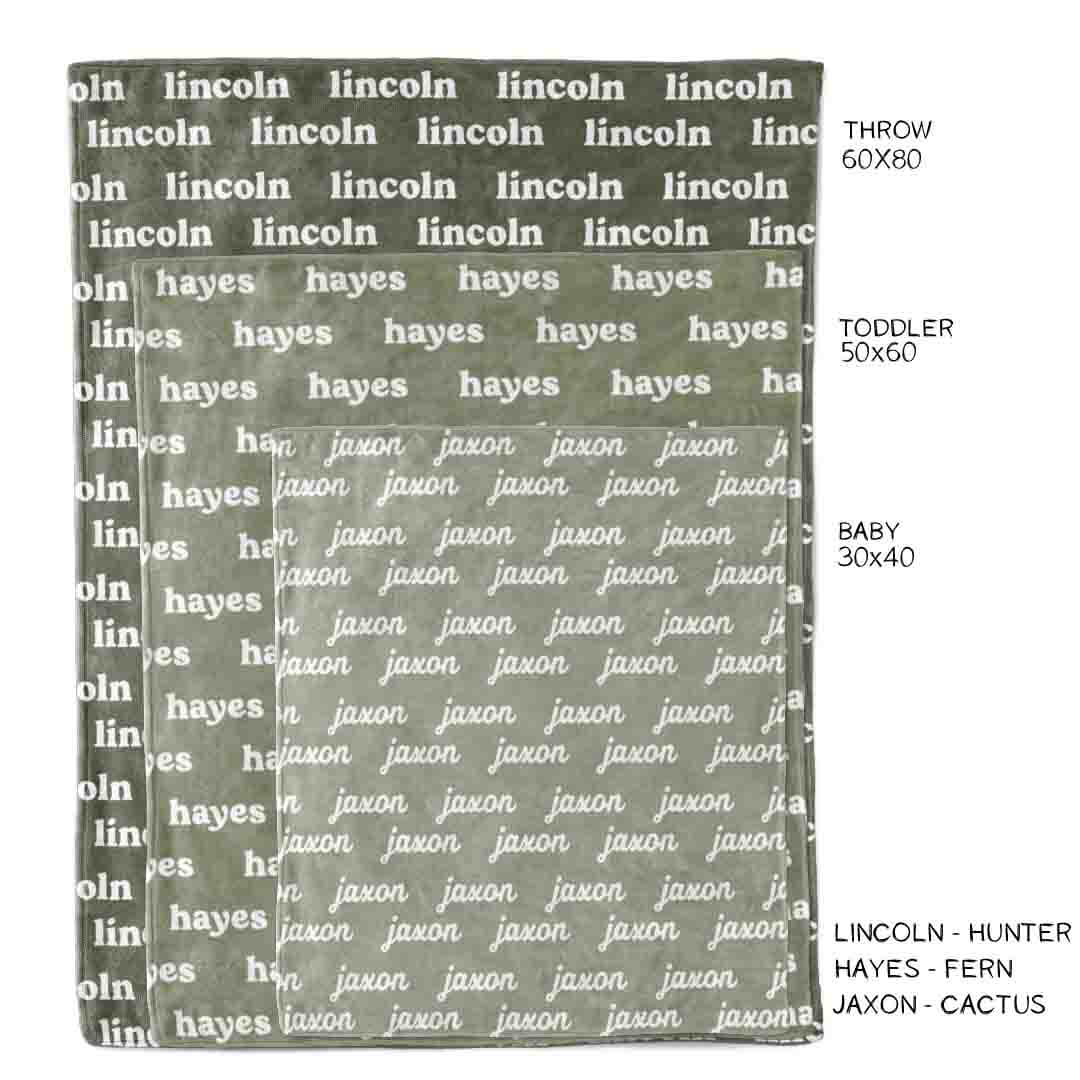 Personalized Color Blanket | Basil - Image 3