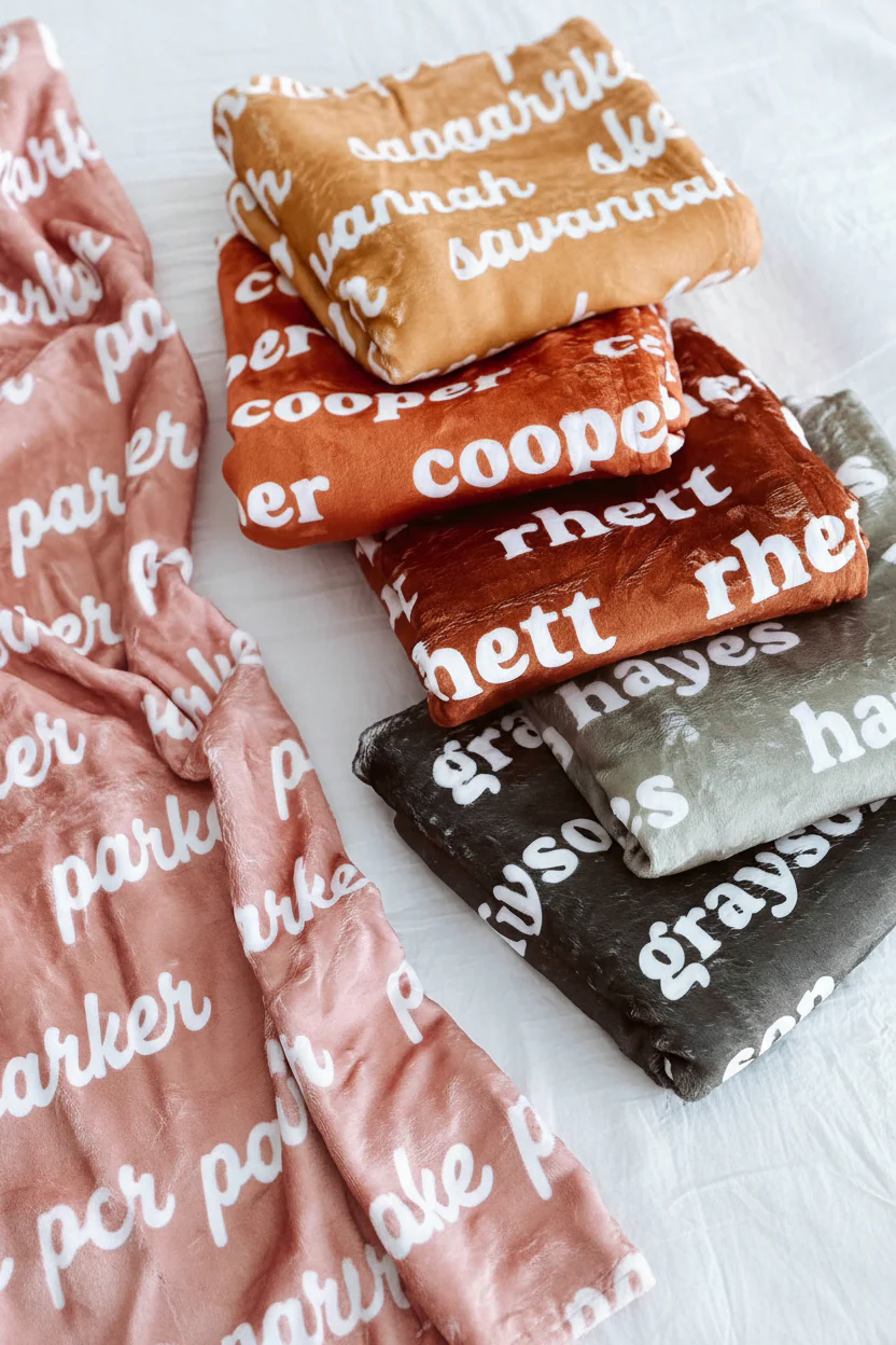 Personalized Color Blanket | Clay - Image 2