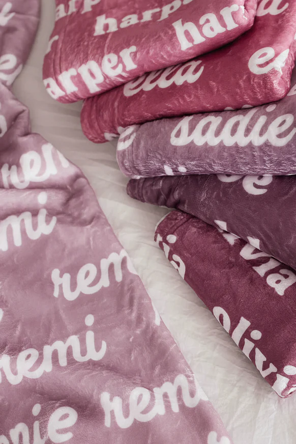 Personalized Color Blanket | Lilac - Image 2