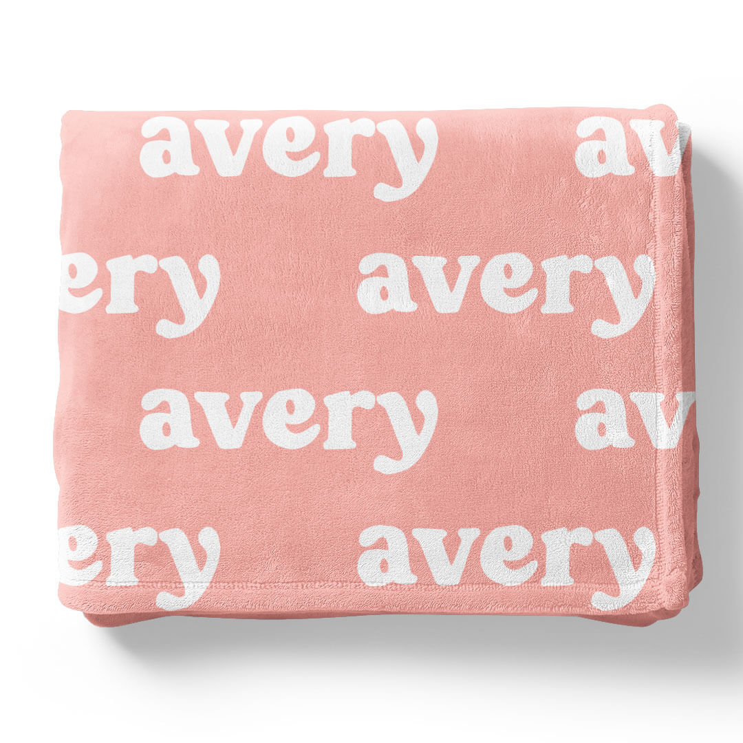 Personalized Color Blanket | Salmon - Image 6