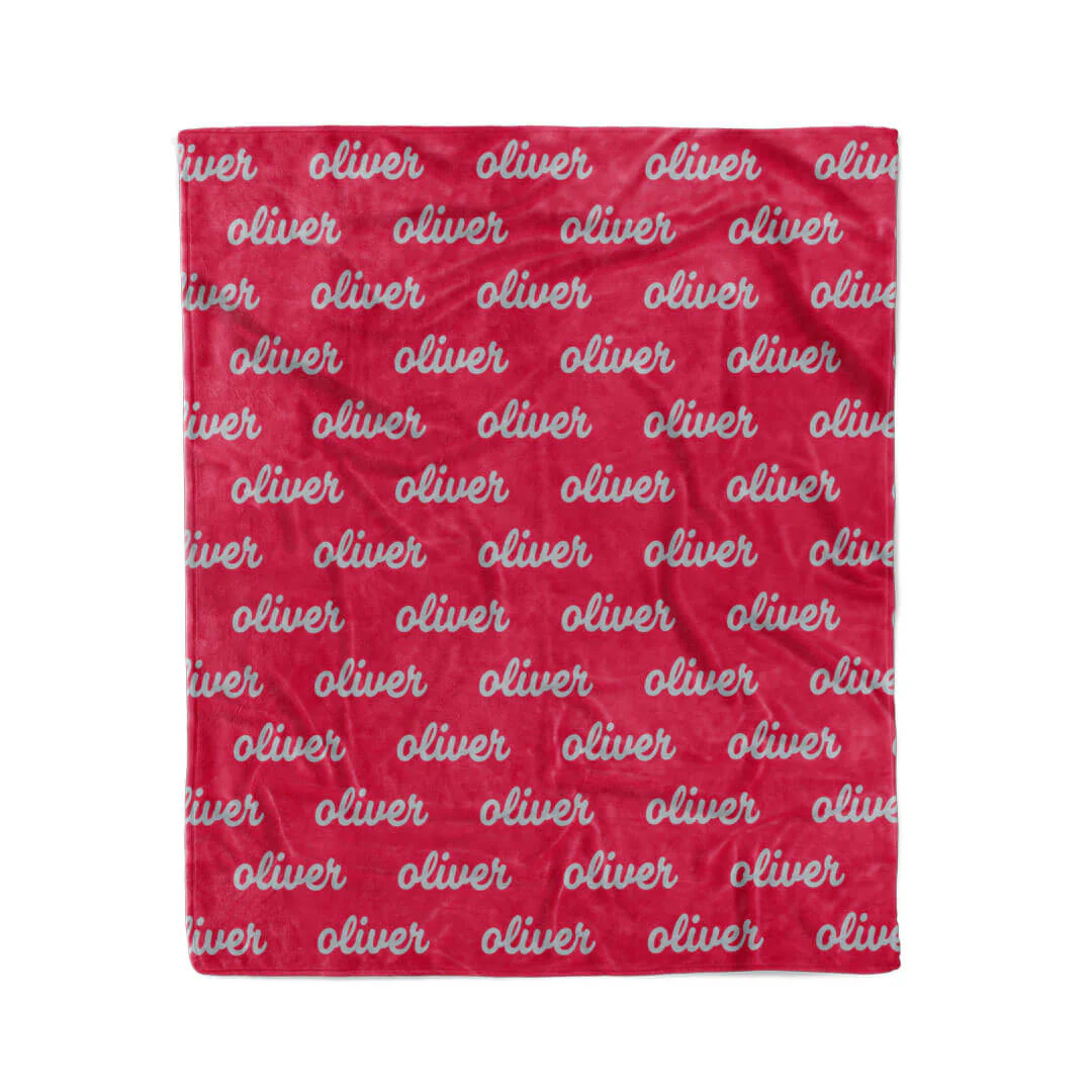 Personalized Color Blanket | Scarlet - Image 2