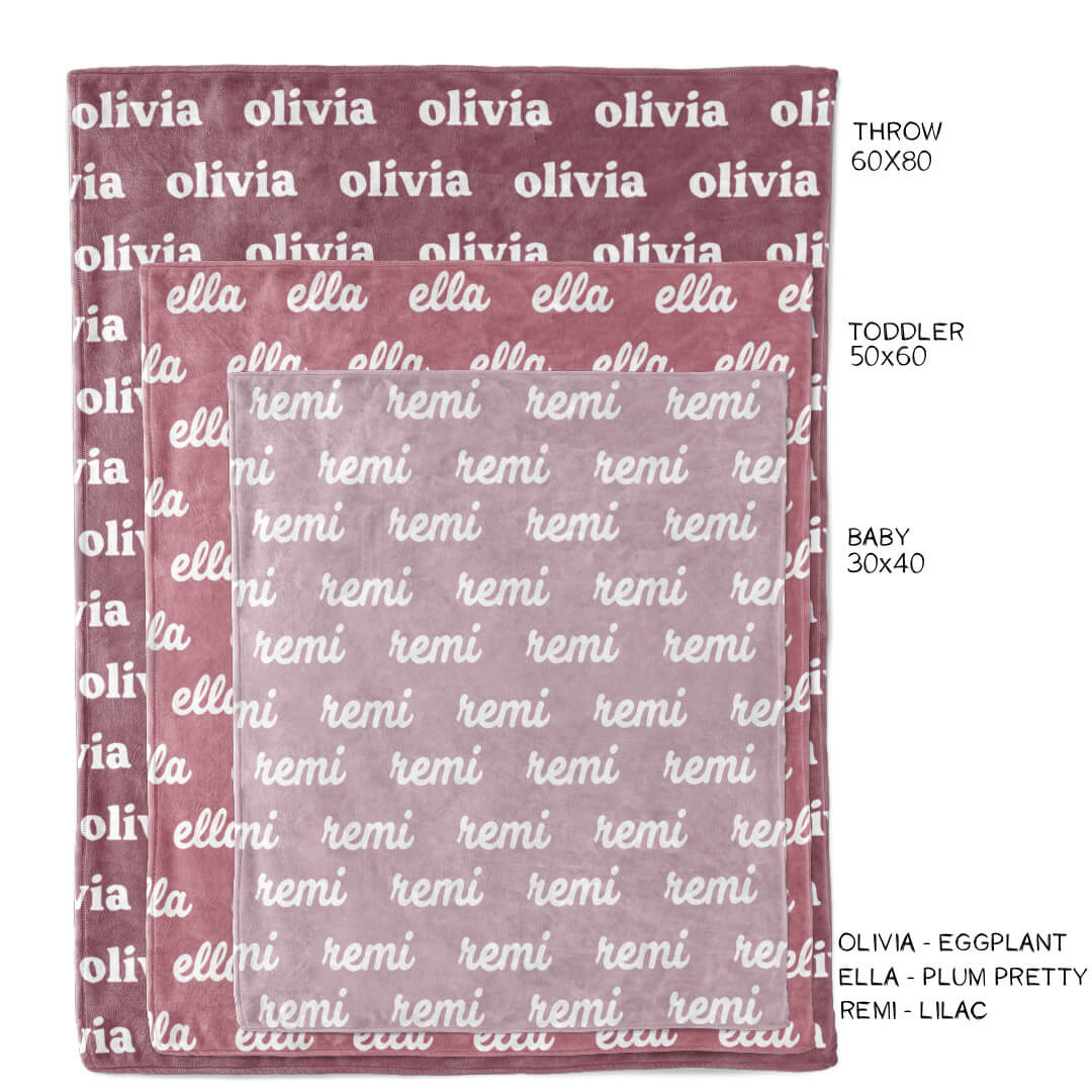 Personalized Color Blanket | Violet - Image 3