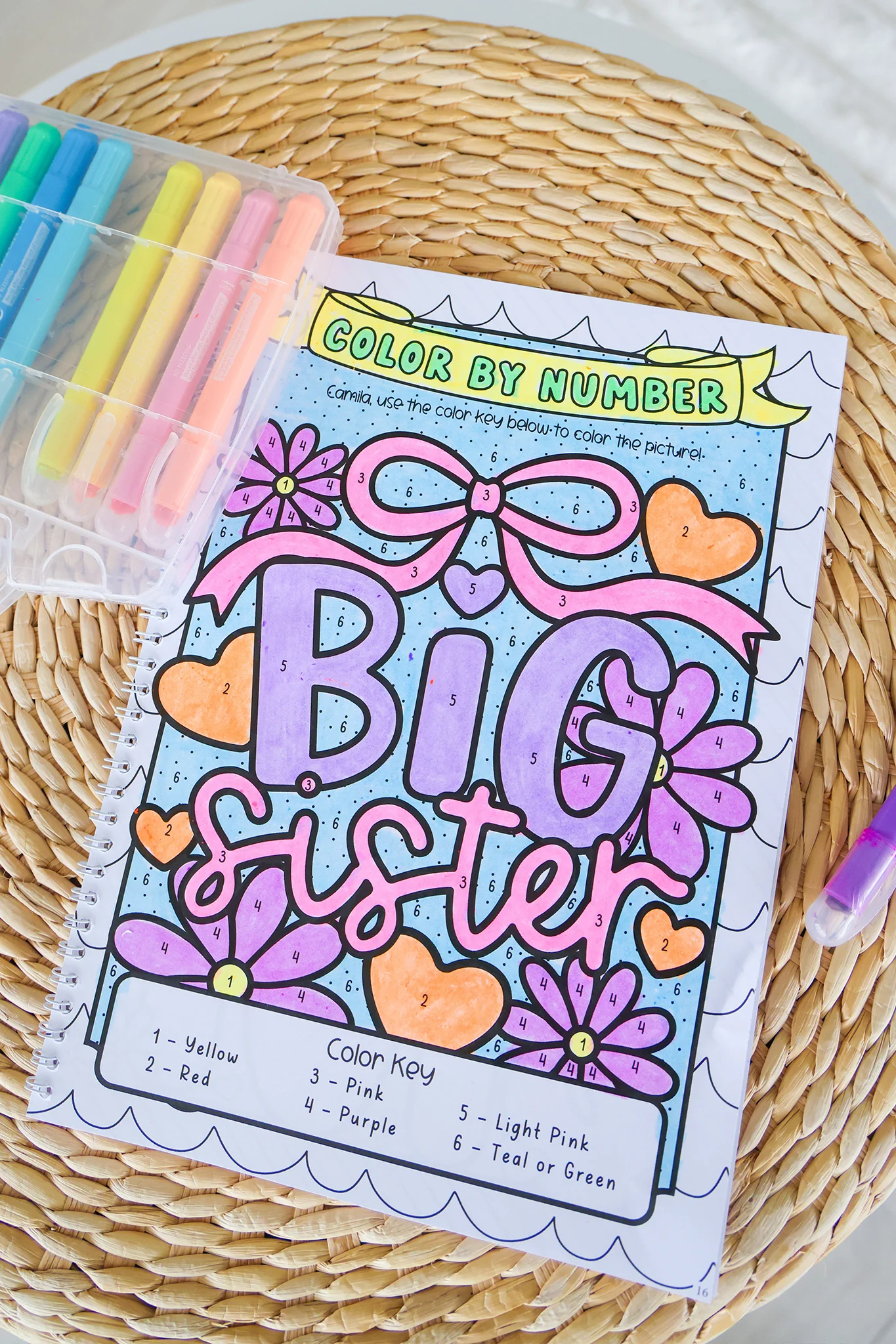 Personalized Coloring Book | Big Sibling - Image 5