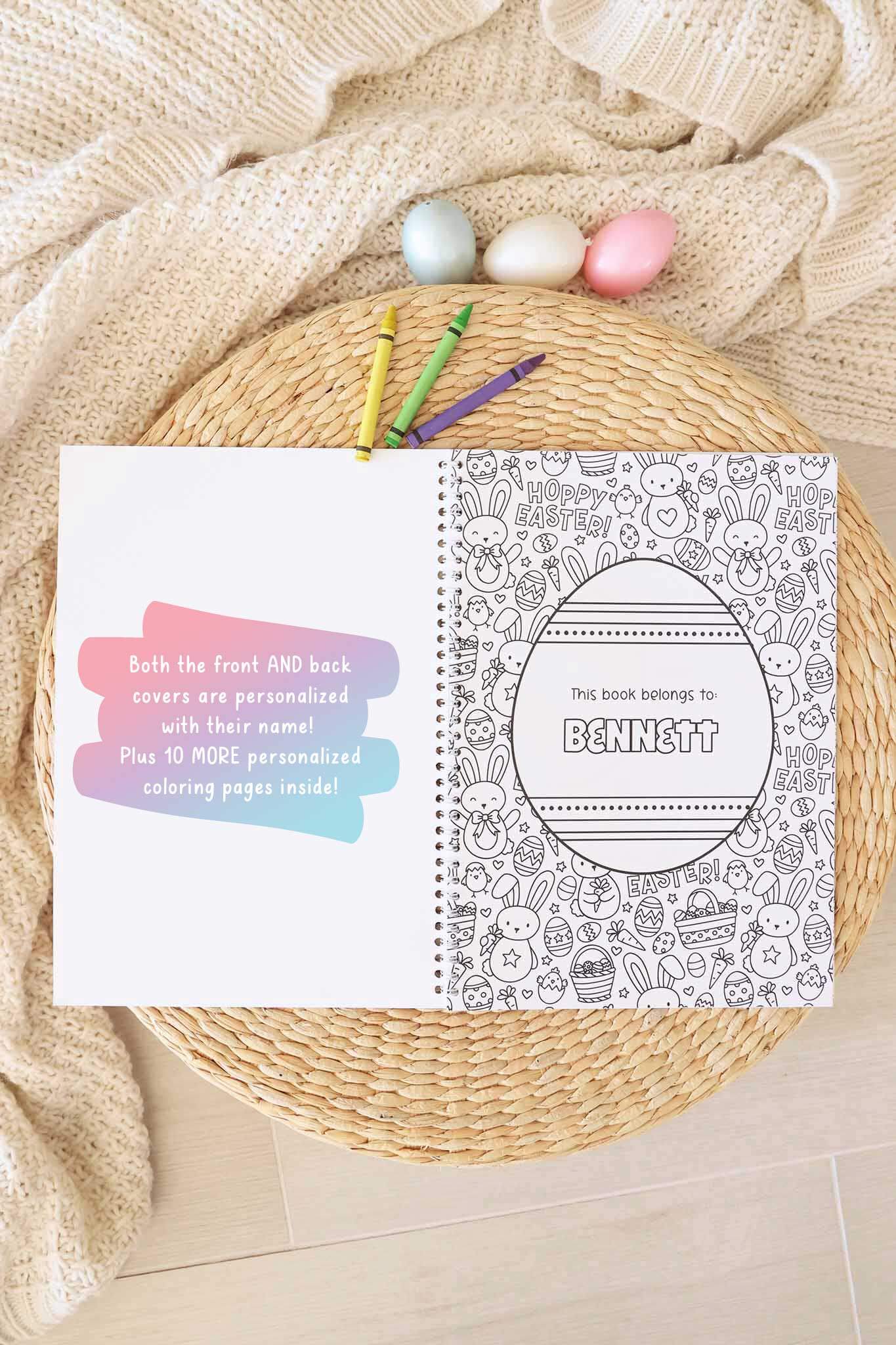 Personalized Coloring Book | Hoppy Easter - Image 3