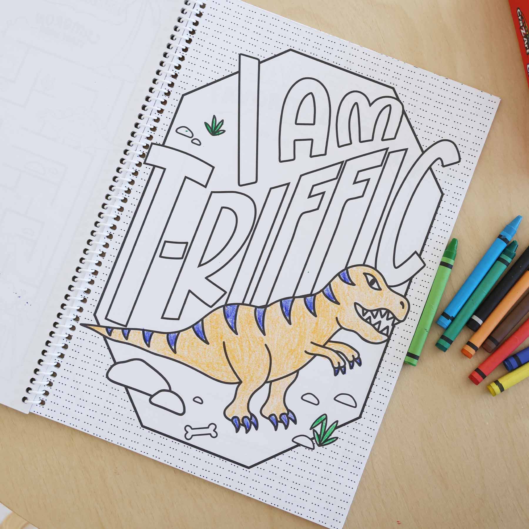 Personalized Coloring Book | Jurassic Playground - Image 14