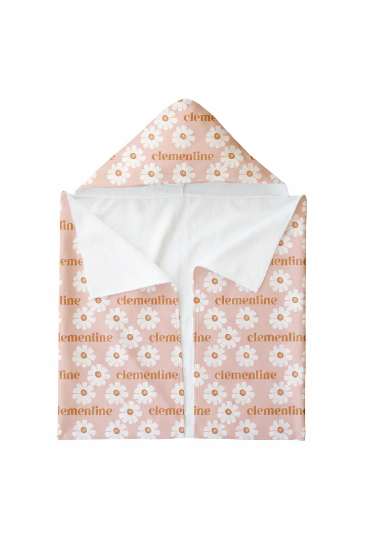 Personalized Hooded Towel | Peach Dream - Image 5