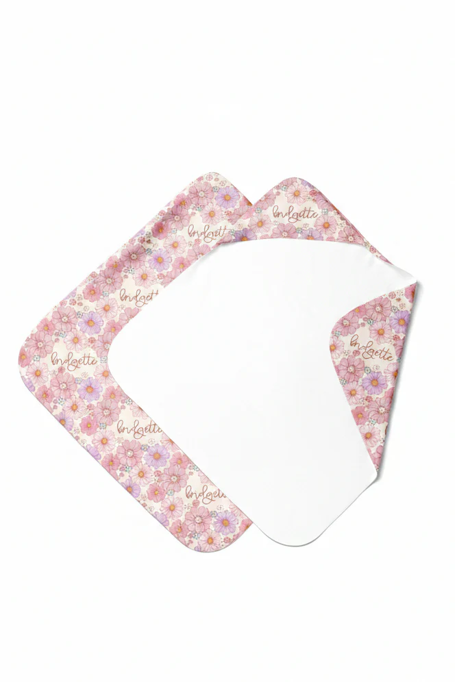 Personalized Hooded Towel | Purple Petunias - Image 10