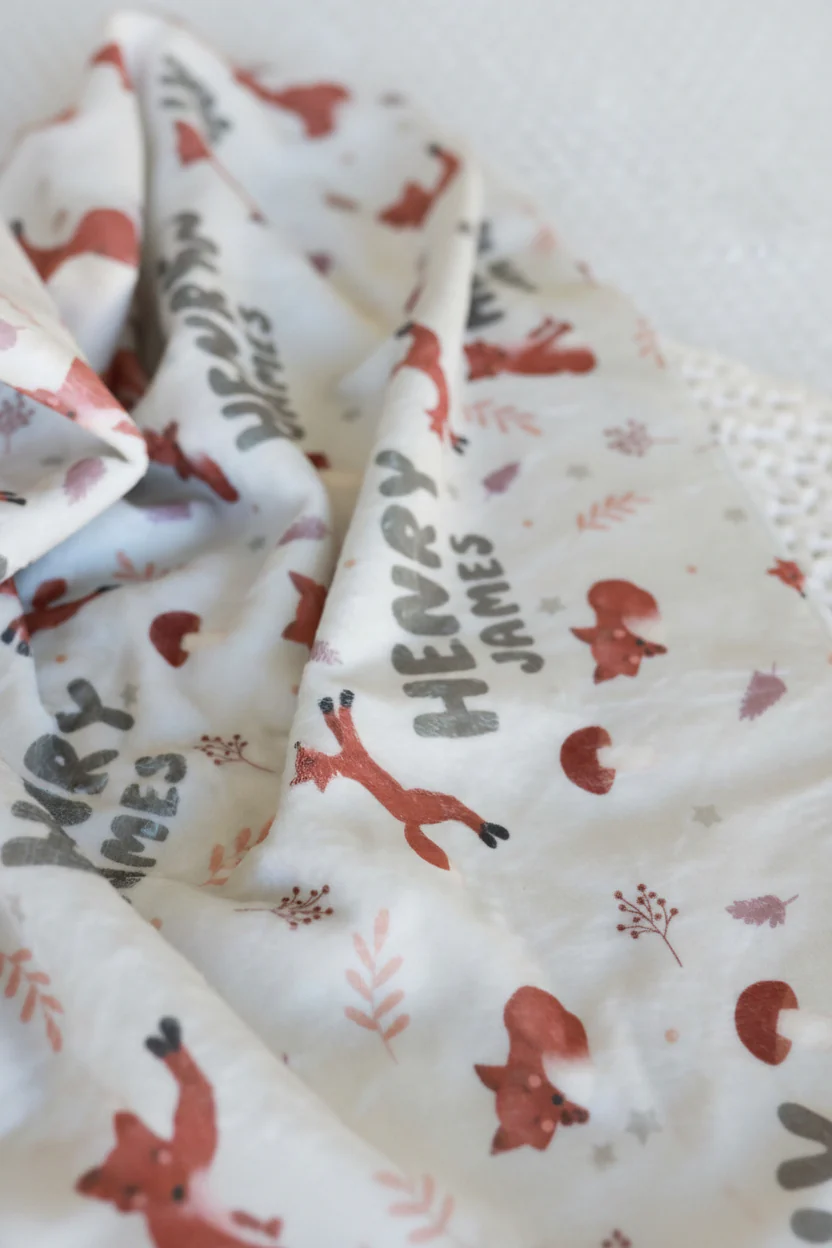 Personalized Hooded Towel | Red Fox Run - Image 11