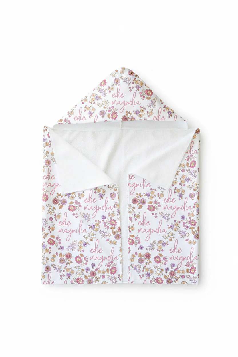 Personalized Hooded Towel | Secret Garden - Image 3