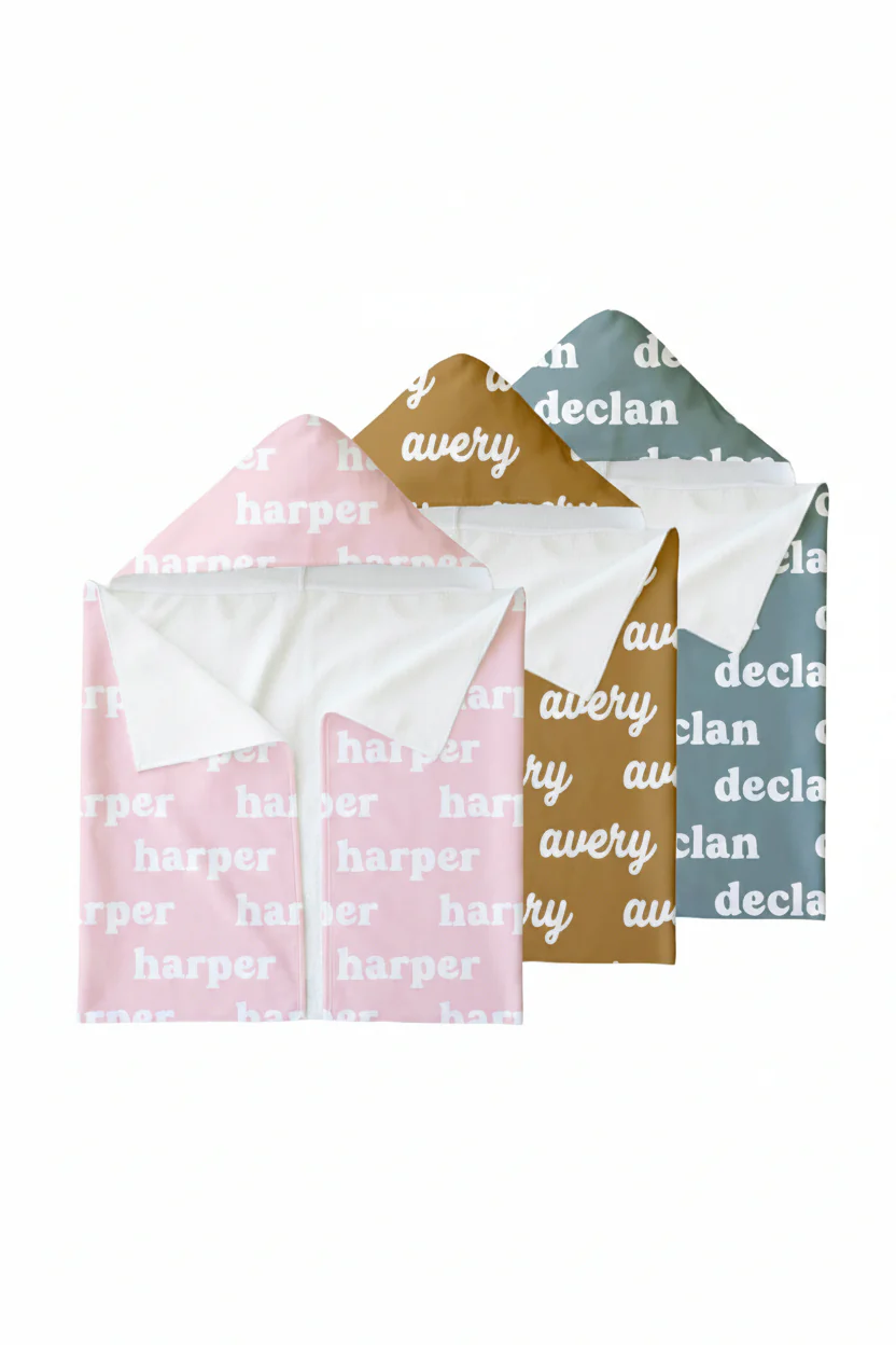 Personalized Hooded Towel | Solids - Image 11