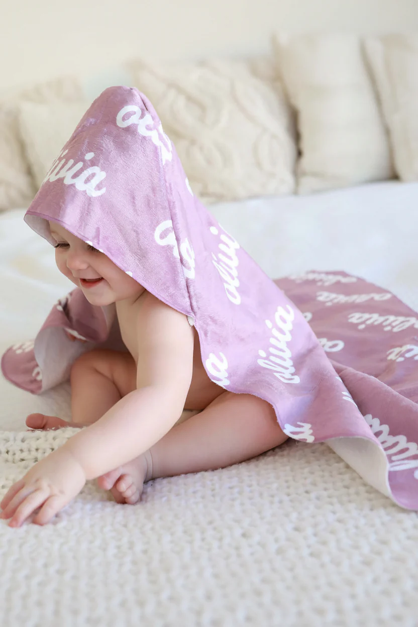 Personalized Hooded Towel | Solids - Image 5