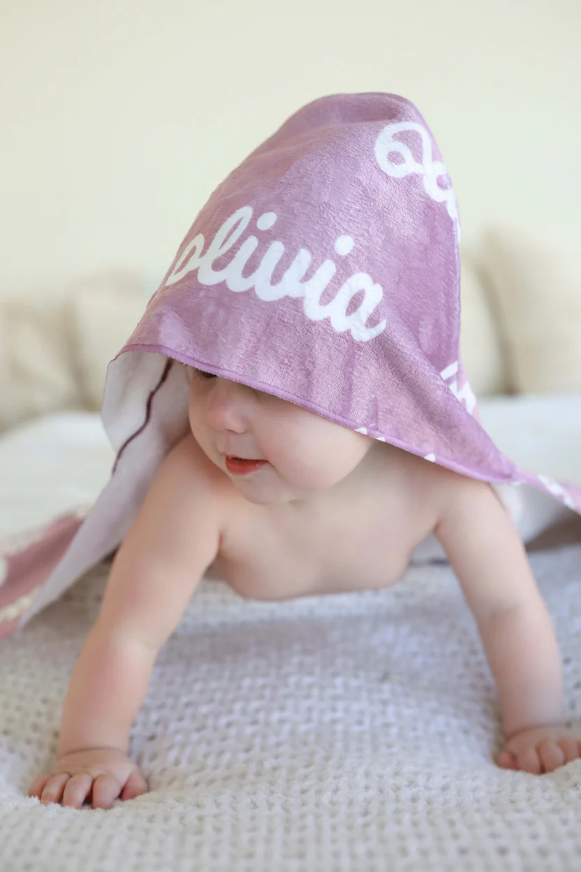 Personalized Hooded Towel | Solids - Image 6
