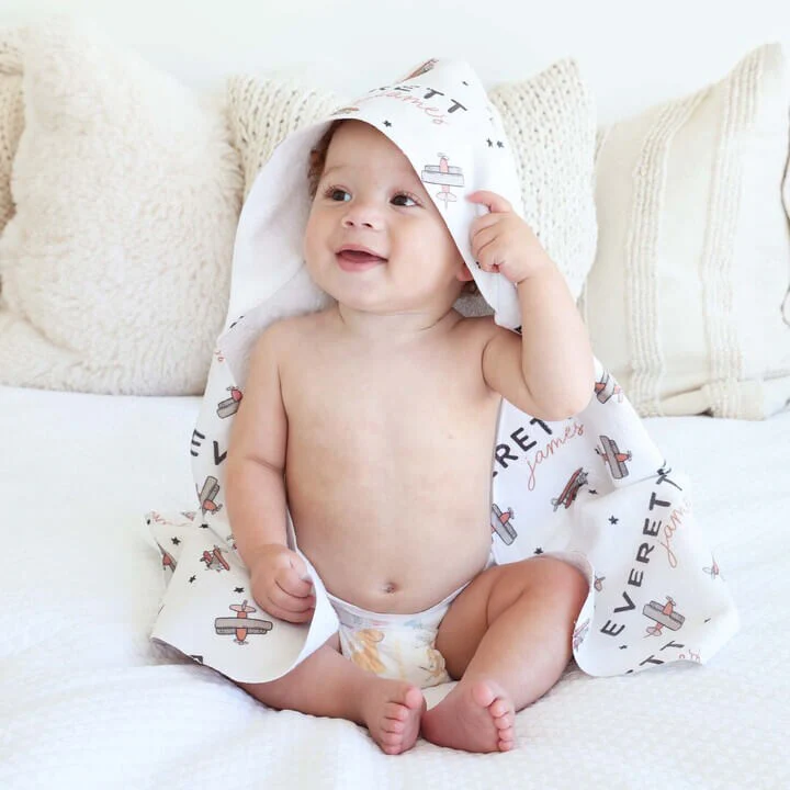 Personalized Hooded Towel | Take Flight - Image 3