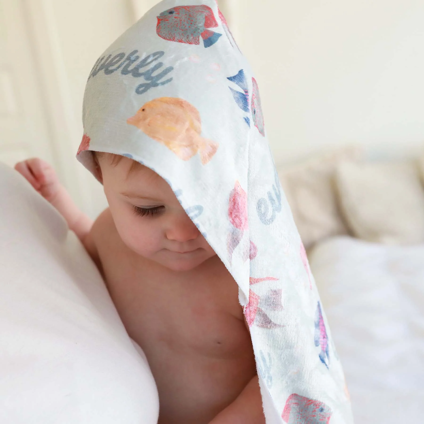 Personalized Hooded Towel | Tropical Fish - Image 7