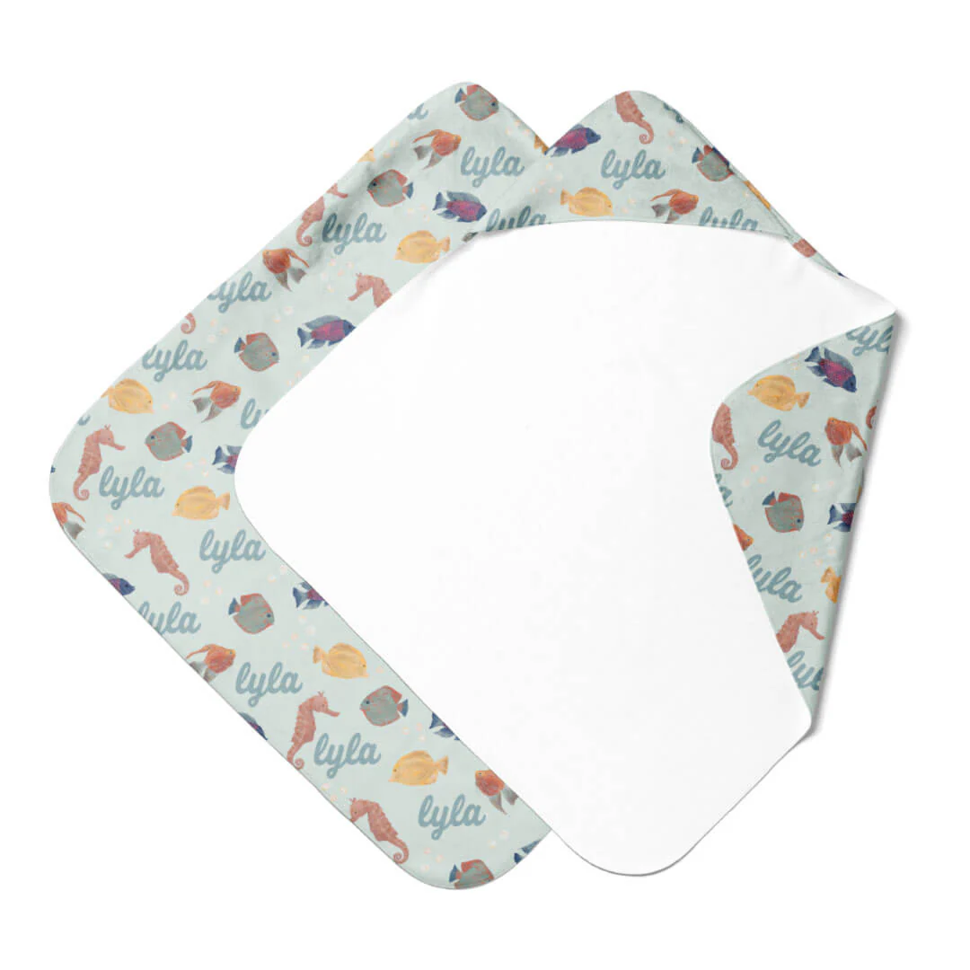Personalized Hooded Towel | Tropical Fish - Image 8
