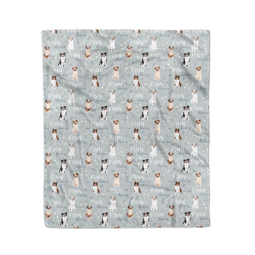 Personalized Kids Blanket | Australian Shepherd - Image 2
