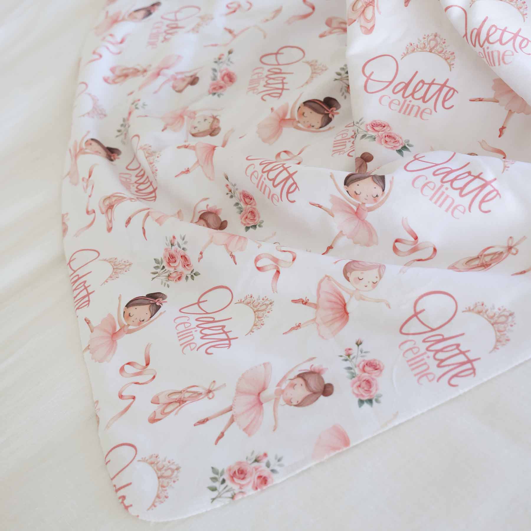 Personalized Sherpa Kids Blanket | Ballet Princess - Image 7