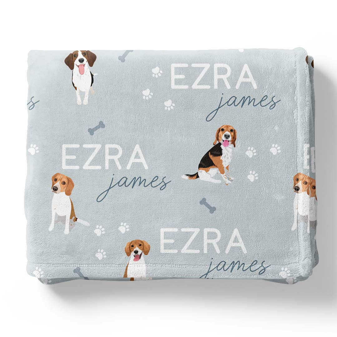 Personalized Kids Blanket | Beagle - Image 3