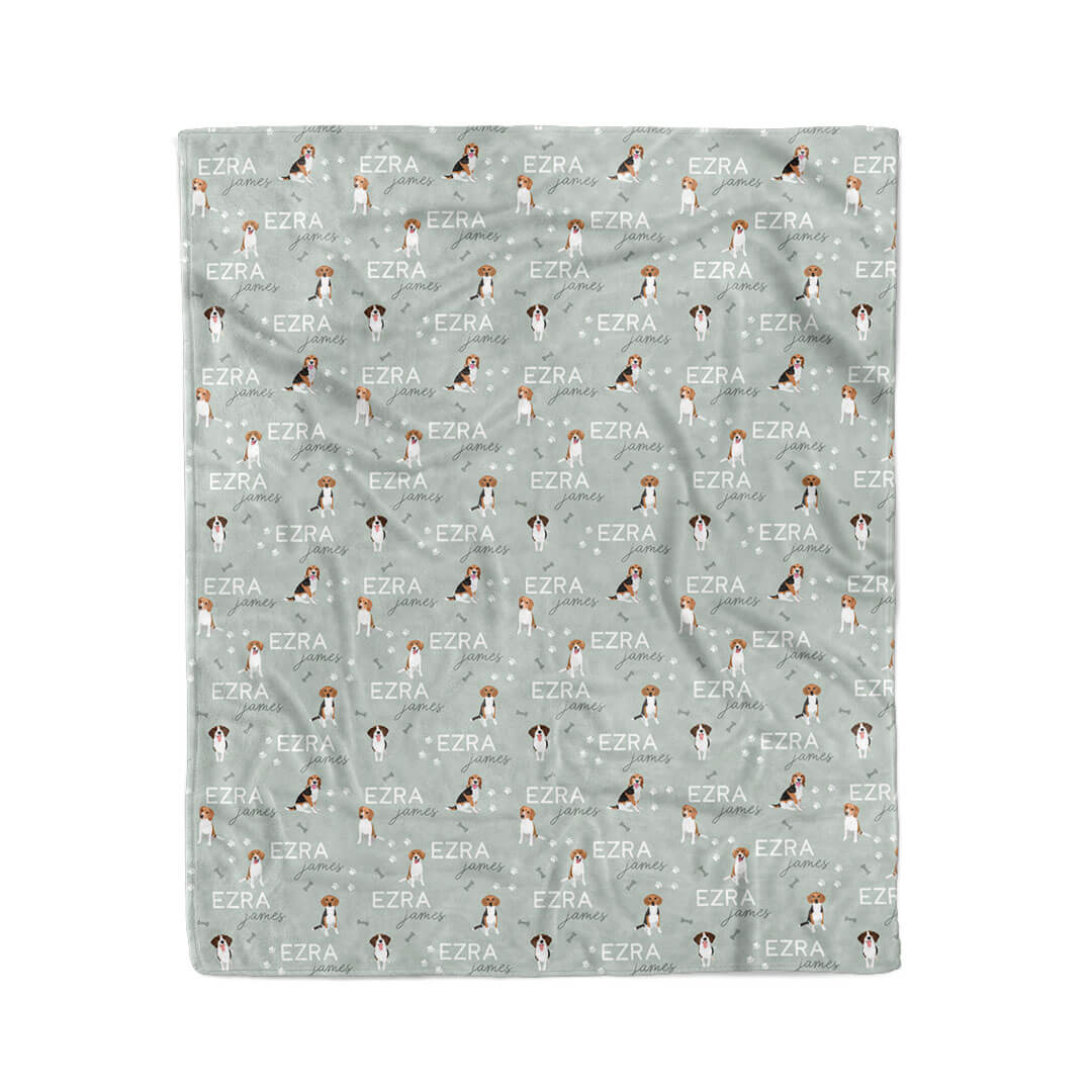 Personalized Kids Blanket | Beagle - Image 6