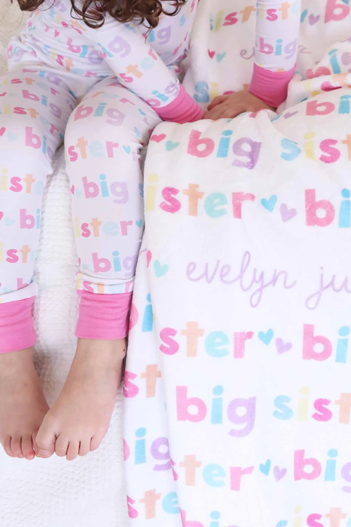 Big Sister Personalized Kids Blanket - Image 5