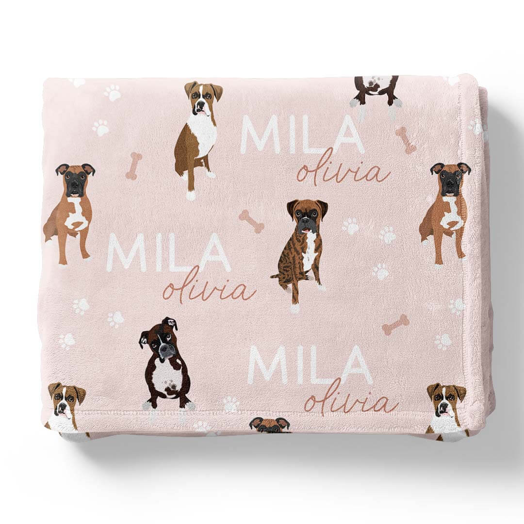 Personalized Kids Blanket | Boxer - Image 5