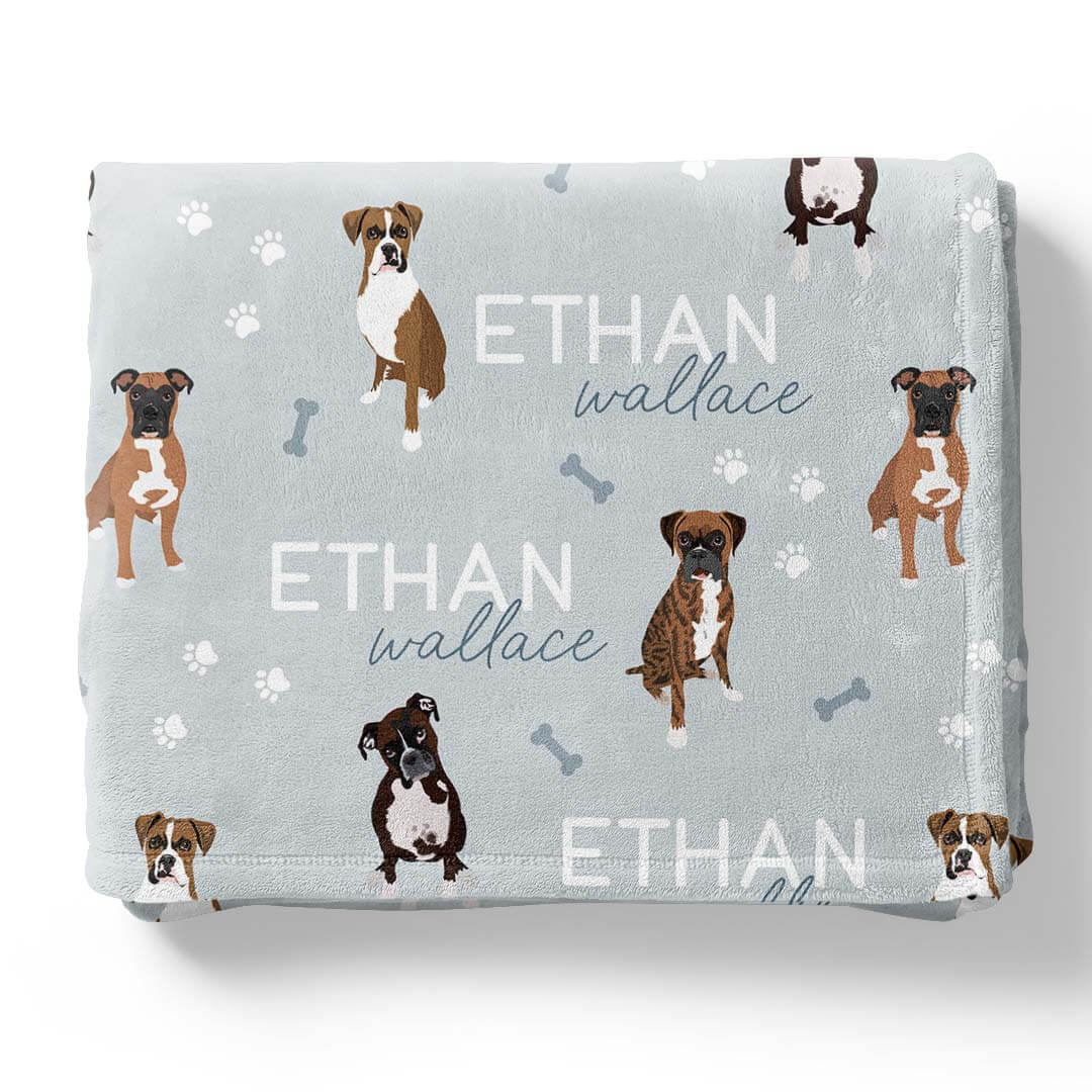 Personalized Kids Blanket | Boxer - Image 7