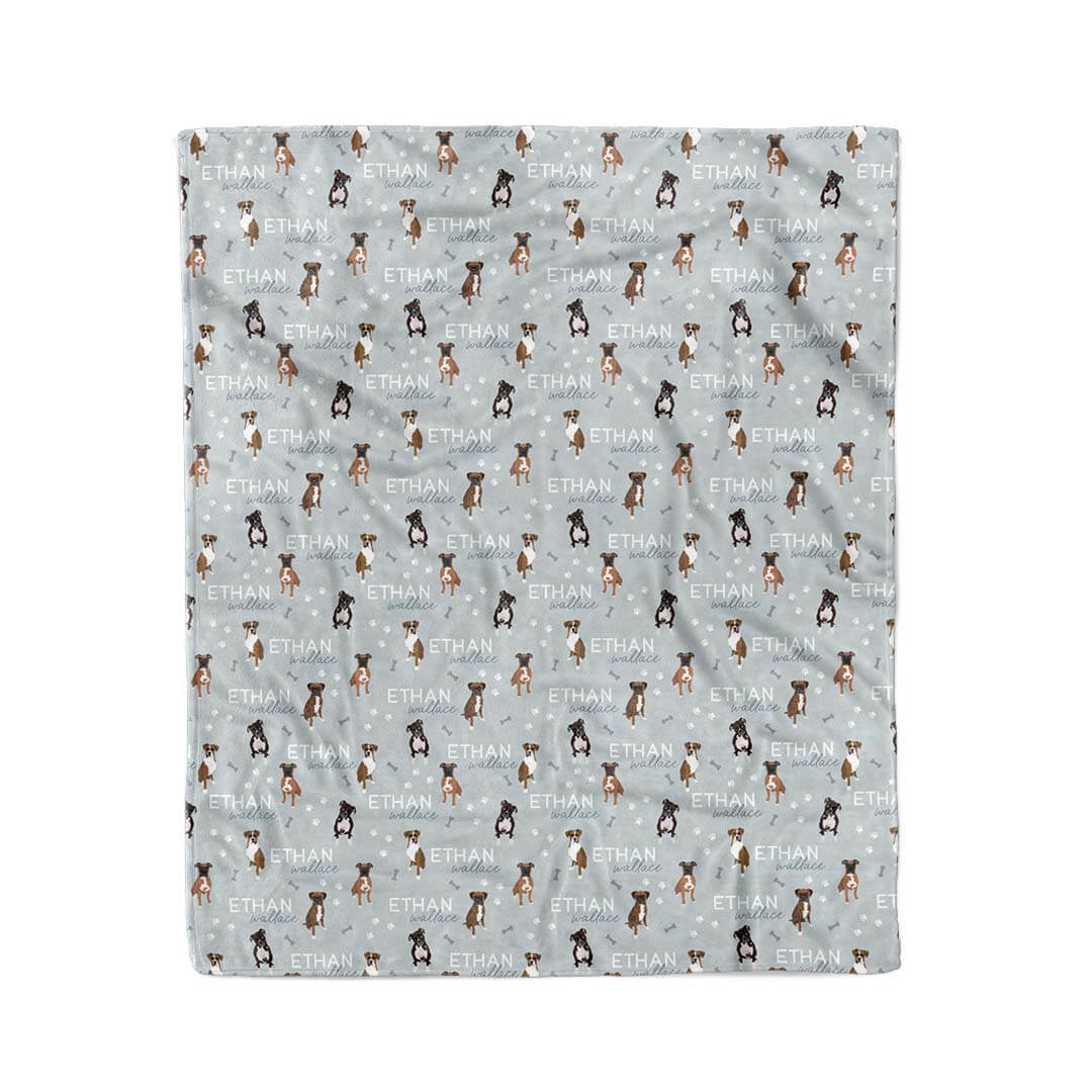 Personalized Kids Blanket | Boxer - Image 8