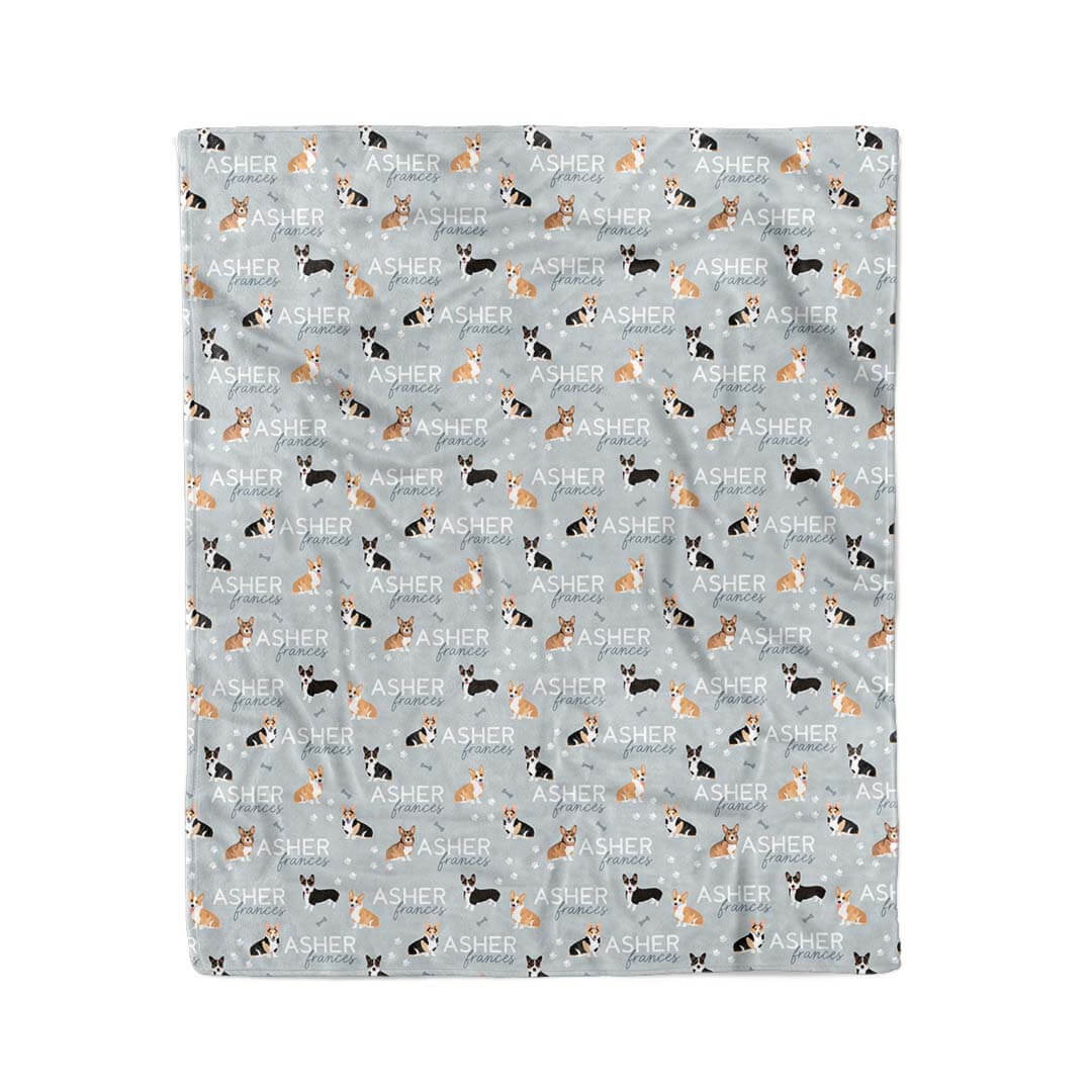 Personalized Kids Blanket | Corgi - Image 5
