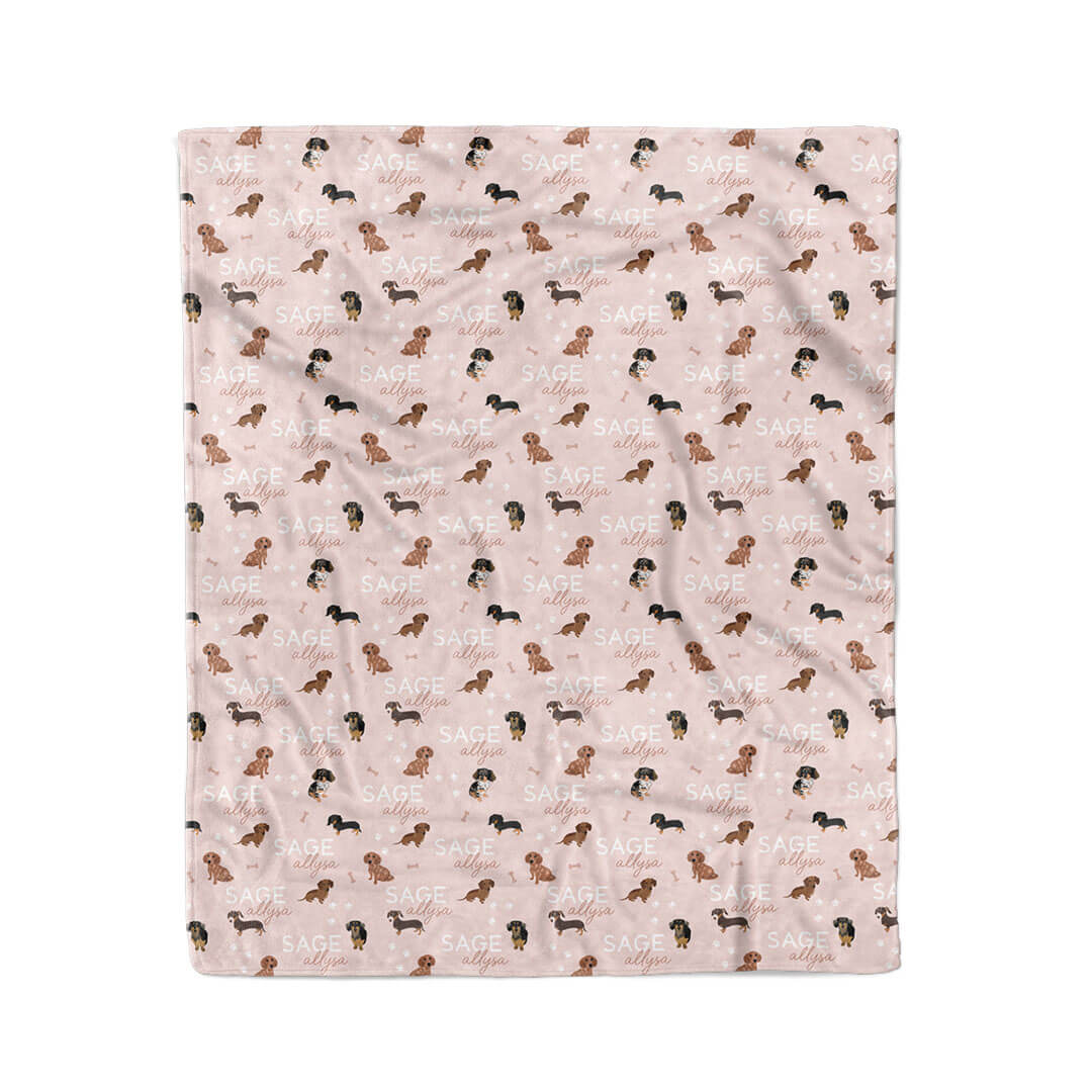 Personalized Kids Blanket | Dachshund - Image 6
