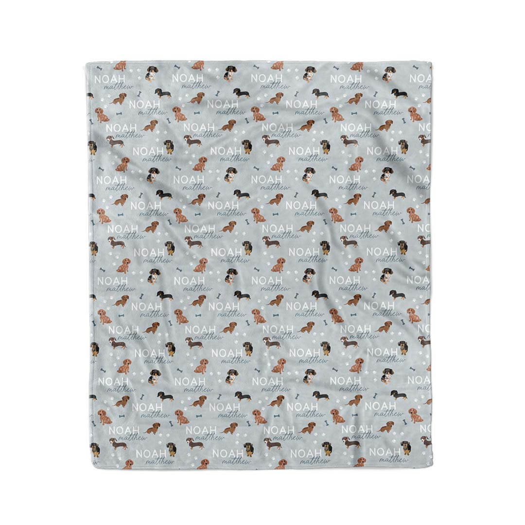 Personalized Kids Blanket | Dachshund - Image 8