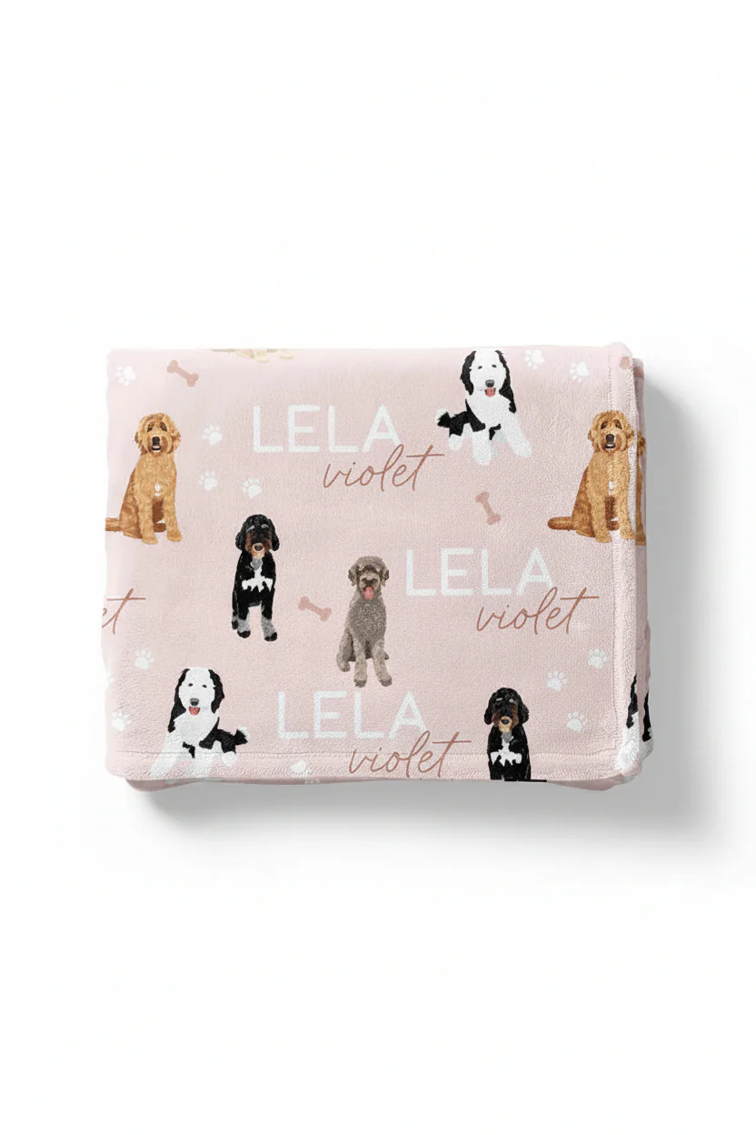Personalized Kids Blanket | Doodles