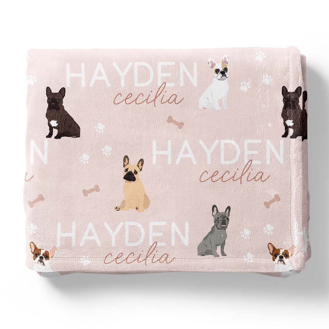 Personalized Kids Blanket | French Bulldog - Image 5