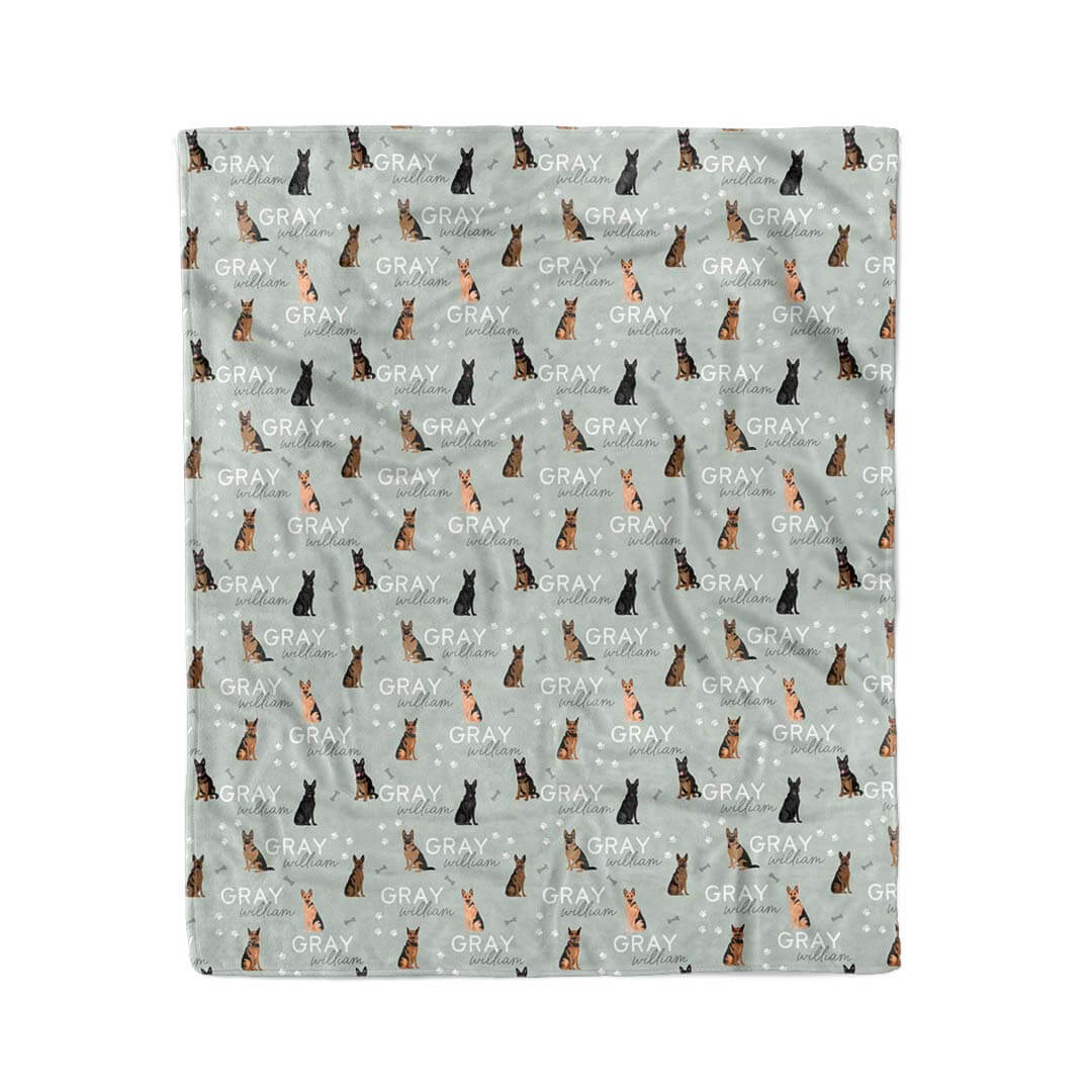 Personalized Kids Blanket | German Shepherd - Image 4